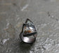 Water Lilies — A Statement Agate Ring in Oxidized Sterling Silver — Size 9