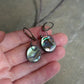 Sway the Tide — Abalone Shell Dangle Earrings in Oxidized Sterling Silver