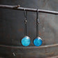 Frozen in Time: Summer Fireworks — A Pair of Bridewell Stone Dangle Earrings in Oxidized Sterling Silver