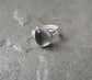 Fortune Teller Ring — A Rare Malawi Moonstone set in Sterling Silver — Size 6 1/2