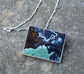 On A Certain River — A Scenic Gemsilica Landscape Pendant Necklace in Sterling Silver