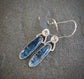 Frozen in Time: Blue Icicles — Bridewell Stone Dangle Earrings in Sterling Silver