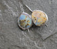 Easter Eggs — A Pair of Australian Pastel Boulder Opal Drop Earrings in Sterling Silver