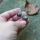 Moon Time Lapse — A Pair of Montana Agate Landscape Drop Earrings in Sterling Silver