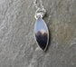 Bedtime in the Garden — A Landscape Dendritic Agate Pendant Necklace in Sterling Silver