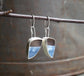 Calm Waters — A Pair of Owyhee Opal Dangle Earrings in Sterling Silver