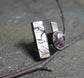 Unshattered — A Brecciated Lilac Mookaite and Garden Quartz Split Shank Ring in Oxidized Sterling Silver — Size 8 to 8 1/2