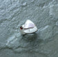 Moving Mountains — An Adjustable Brecciated Lilac Mookaite and Garnet Ring in Sterling Silver — Sizes 9 to 10