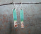 Driftwoods — A Pair of Petrified Wood Opal Dangle Earrings in Sterling Silver