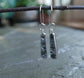 Frozen in Time: Melting Icicles — A Pair of Bridewell Stone Dangle Earrings in Sterling Silver