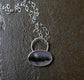 Casting Moonglow — A Dendritic Agate Landscape Pendant Necklace in Sterling Silver