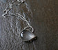 Leafing Impressions — A Leaf Skeleton Quartz Pendant Necklace in Sterling Silver