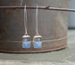 Ocean Reflections — A Pair of Owyhee Opal Dangle Earrings in Oxidized Sterling Silver