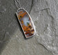 Autumn’s Gold - A Petrified Wood Opal Pendant Necklace in Sterling Silver
