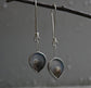 The Drawn Out Evenings — A Pair of Landscape Dendritic Agate Dangle Earrings in Sterling Silver