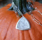 White Enchantress — A Milky Dendritic Agate Pendant Necklace in Sterling Silver