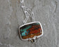 The Cliffs — A Petrified Wood Opal Landscape Necklace in Sterling Silver