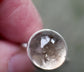 Nature’s Snowglobe — An Enhydro Quartz Ring in Sterling Silver — Size 6 3/4