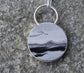 Snowy Dunes — A Reversible Landscape Java Jasper Pendant Necklace in Sterling Silver