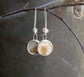 Wild Prairies — A Pair of Dendritic Agate Dangle Earrings in Sterling Silver