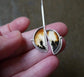 Fire in the Heavens — A Mismatched Pair of Landscape Dendritic Agate Earrings in Sterling Silver