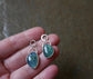Hidden Scenes — A Waterscape Pair of Peruvian Opal Earrings in Sterling Silver