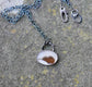 Dunes of Castle Hill — A Dendritic Agate Pendant Necklace in Oxidized Sterling Silver