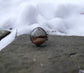 Powder Play — A Polychrome Jasper Winter Landscape Ring in Oxidized Silver — Size 9 to 9 1/2