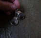 Circles End — A Pair of Dendritic Agate Earrings in Sterling Silver