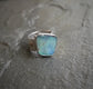Frostbite — An Australian Boulder Opal Ring in Sterling Silver and Solid 14kt Gold — Size 6 1/2