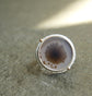 Circle Sketchbook — A Dendritic Agate Statement Ring in Sterling Silver and 14kt Gold — Size 7 1/2