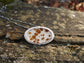 Cinnamon Daisy Field — A Dendritic Agate Necklace in Sterling Silver