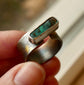 Out of This World — A Boulder Opal Ring in Oxidized Silver and Gold — Size 8 1/2