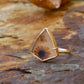 Fields of Gold — A Dendritic Agate Ring in Solid 14kt Gold — Size 6 1/2
