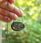 Forest Magic — A Moss Agate in Oxidized Silver Pendant Necklace