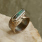 Out of This World — A Boulder Opal Ring in Oxidized Silver and Gold — Size 8 1/2