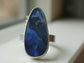 Legend of Rhythm - An Australian Boulder Opal in Sterling Silver and 14kt Gold — Size 7 3/4