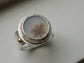 Middle of Forever — A Dendritic Agate Ring in Sterling and 14kt Gold — Size 6 1/2